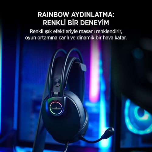 James Donkey 713 Rainbow 7.1 Siyah Gaming Kulaklık - Görsel 4