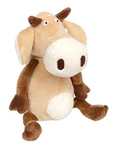 SIGIKID 42827 Kuscheltier Kuh Melly Mirabelli, Country Crunchy Plüschfigur, Charakter Stofftier zum Sammeln, Spielen, Kuscheln, für Kinder ab 12 Monaten, Beige/Kuh 31 cm