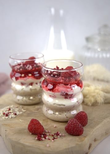 RUF Porridge Himbeer White Choc, Instant Haferbrei mit Himbeer-Stückchen und weißer Raspel-Schokolade, schnelles und gesundes Frühstück, 1 x 65g Beutel