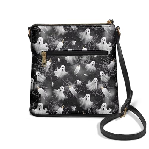 Image of Leather Purses for Women, Leather Hobo Bags for Women Travel Sling Purse Triple Zippered Pockets Shoulder Bag