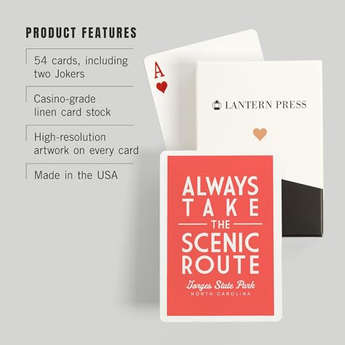 Lantern Press North Carolina Naipes Poker 52 cartas miniatura 3