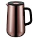 Produktbild WMF Impulse Thermoskanne 1l, Isolierkanne für Tee oder Kaffee, Druckverschluss, hält Getränke 24h kalt & warm, vintage kupfer