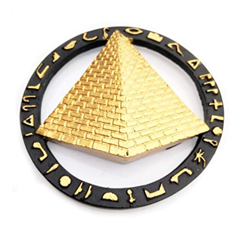 Qlychee Fridge Magnet Egypt Queen Anubis Pyramid Souvenir Office Home Decoration