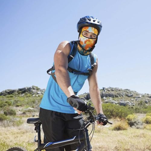 Balaclava para hombre y mujer, máscara para esquiar con diseño de hojas de otoño acuarela, cubreboca completo para ciclismo miniatura 4