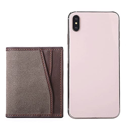 Bgdajrhaha Carteiras de couro para homens, carteiras masculinas de couro legítimo com costura de lon