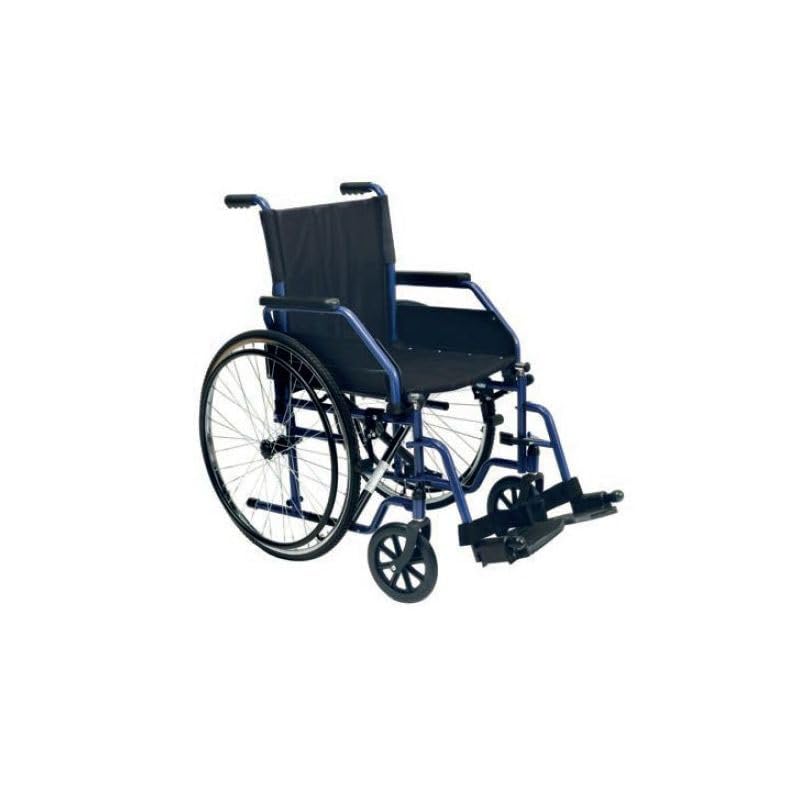 Sedia a Rotelle Pieghevole in acciaio con braccioli ribaltabili Easy Wheel Wimed (46 cm)