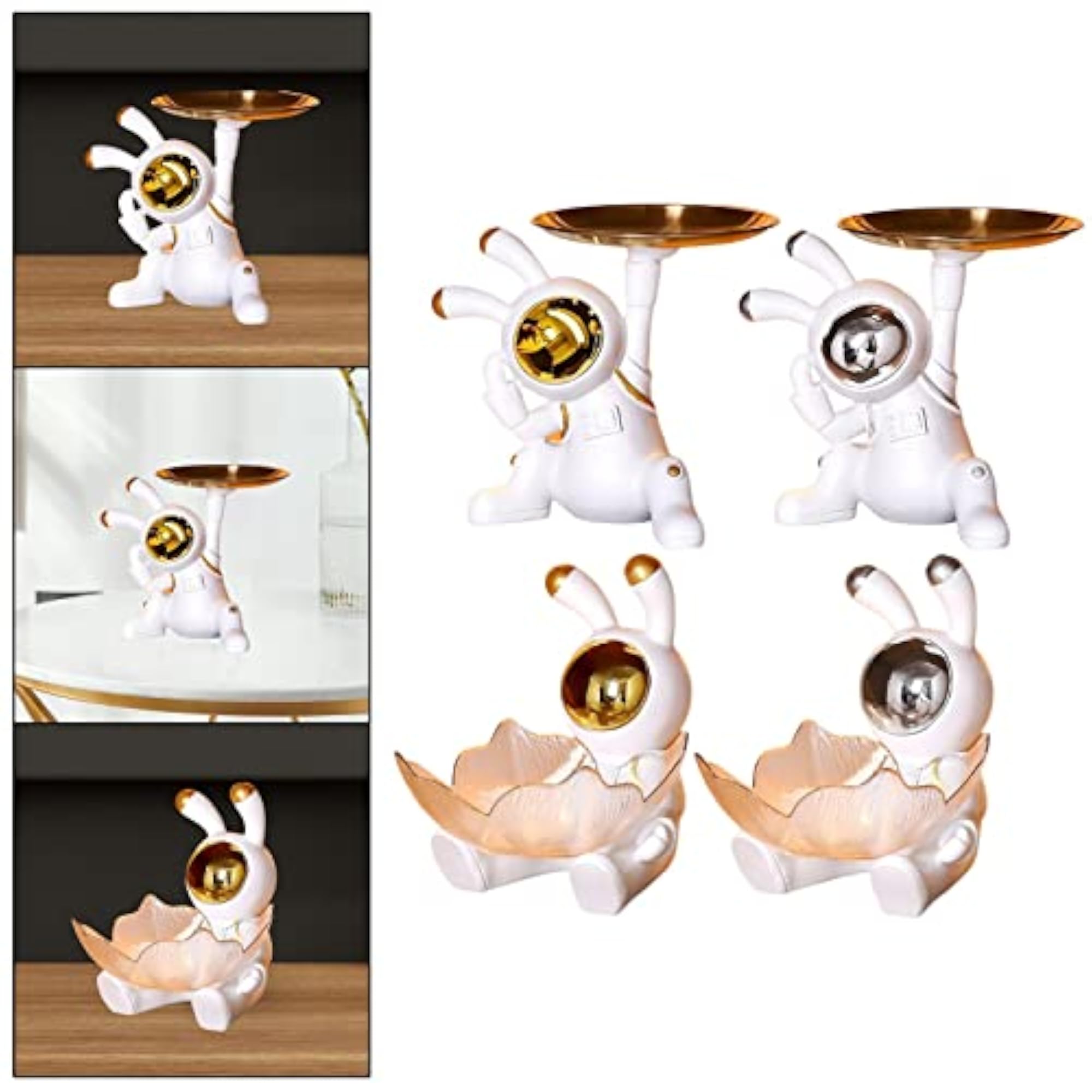 Decorative Tray, Space Rabbit Shape Sundries Container