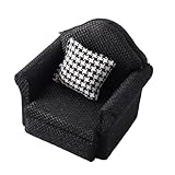 Oxxggkao Weicher Plüsch Spielzeughaus Möbel Sofa Schmuckhalter Maßstab 1: 12, sicher zum Spielen und Präsentieren von Hauszubehör und Möbeln für Kinder