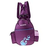 F Fityle Abriebfeste Badminton Rucksack Sporttasche, Lila