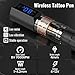 Wormhole Tattoo Kit Wireless Tattoo Gun Kit 2pcs Cordless Tattoo Pen 20pcs Tattoo Cartridge Needles Complete Tattoo Machine Kit for Beginners WTK378