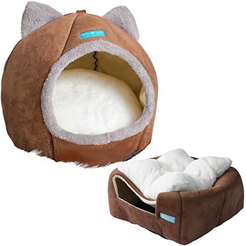 Cama Casa Toca Iglu Tenda Caminha Cabana para Gatos Pets - Duke &...