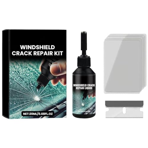 Image of Car Windshield Crack Repair Kit, Glass Repair Liquid for Cracks for Fix Auto Windshield Glass Cracks, Car WindowGlass Repair Tool Set for Quick and Easy Auto Scratch Fix Pack 1