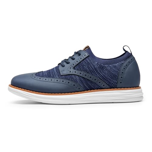 Bruno Marc Bruno Marc Men's Mesh Sneakers Oxfords Lace-up Lightweight Casual Shoes,Size 11,8-Navy,SBOX2408M
