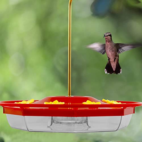 Lulu Home Hummingbird Feeder, 16 Fluid Ounces Flower Bird Feeder With 8 Feeding Stations For Outdoors #TOP6