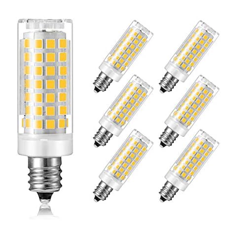 SumVibe E12 LED Bulb 6W, E12 Candelabra Bulb 60W Equivalent, 550LM, Dimmable Daylight White 6000K E12 Bulb,6-Pack Cover