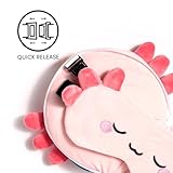 Relaxeazzz Adoramals Maddie the Axolotl Travel Pillow & Eye Mask - Sleep Eye Mask Masks - Kids Travel Accessories For Sleeping Airplane - Flight Plane Neck Pillow Pillows - Image 5