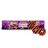 Keebler Spookie Fudge Stripes, Halloween Candy, Chocolatey Vanilla-Flavored Cookies with Orange Stripes, 9.5 oz Pa