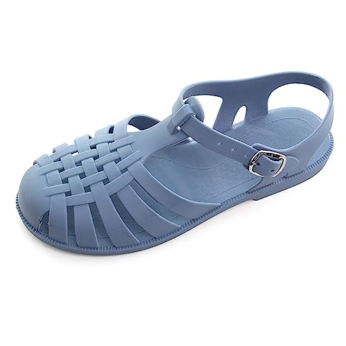 Image of Hee grand Crystal Jelly Heel Sandals for Women Summer Beach Jelly Shoes