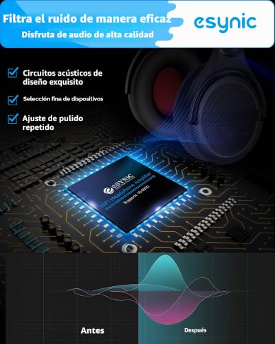 Miniatura 3 de Esynic Amplificador De Auriculares Profesional 16-600 Con Ganancia De Graves - Amp Portátil De 3,5 Mm Y Recargable, Superficie De Aluminio Mate, Para Móviles, Pc, Mp3, Mp4, Etc.
