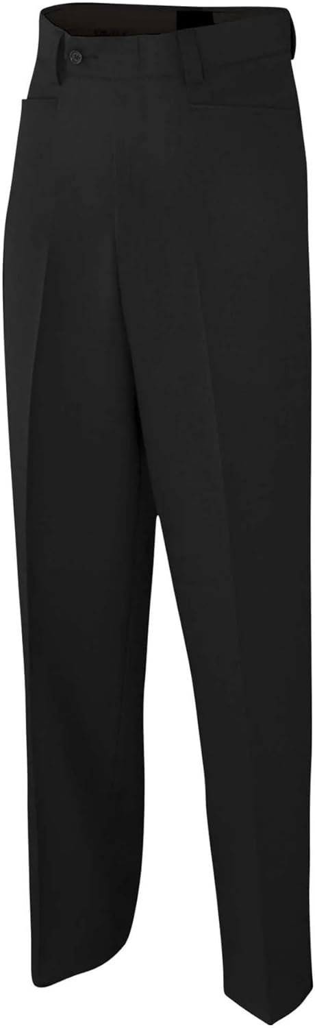 Smitty | BKS-288 | Women's 4-Way Stretch Black Flat Front Official's Pants | Slash Pockets | Basketball Wrestling | Referee's Choice (8)