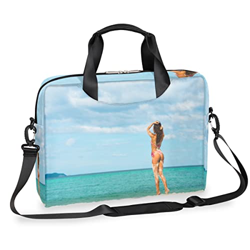 TropicalLife Sex Women Hawaii Beach 13-16 pulgadas Laptop Sleeve Case Beach Laptop Bag Hombro...