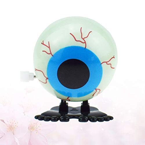 Partykindom Halloween Home Decorations, 1Pc Halloween Wind Up Toys Glow- In- The- Dark Eyeball Hair Strip Chain Toy For #TOP2