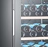 Haier Wine Bank 60 Serie 3 Cantinetta Vino, 171 Bottiglie, 1 Zona, con Vetro Anti-UV e Filtro ai Carboni Attivi, Luci LED, Libera Installazione, Classe G, 59,5 x 63,9 x 185 cm, Nera - WS171GA