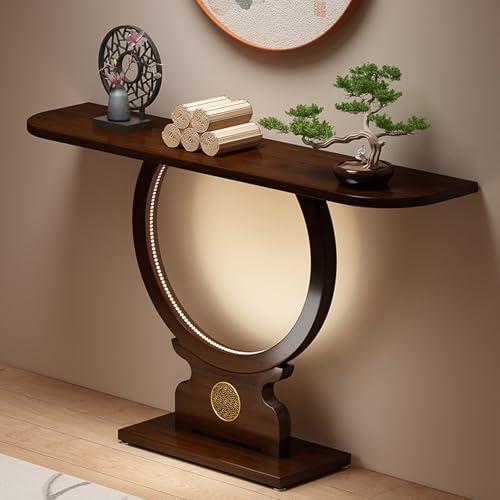 Image of USFJATI Modern Storage Altar Table with Led Lights,Small Prayer Tables for Buddhist Shrines,Chinese Prayer and Meditation,Place Books, Buddha Statues and Various Daily Necessities