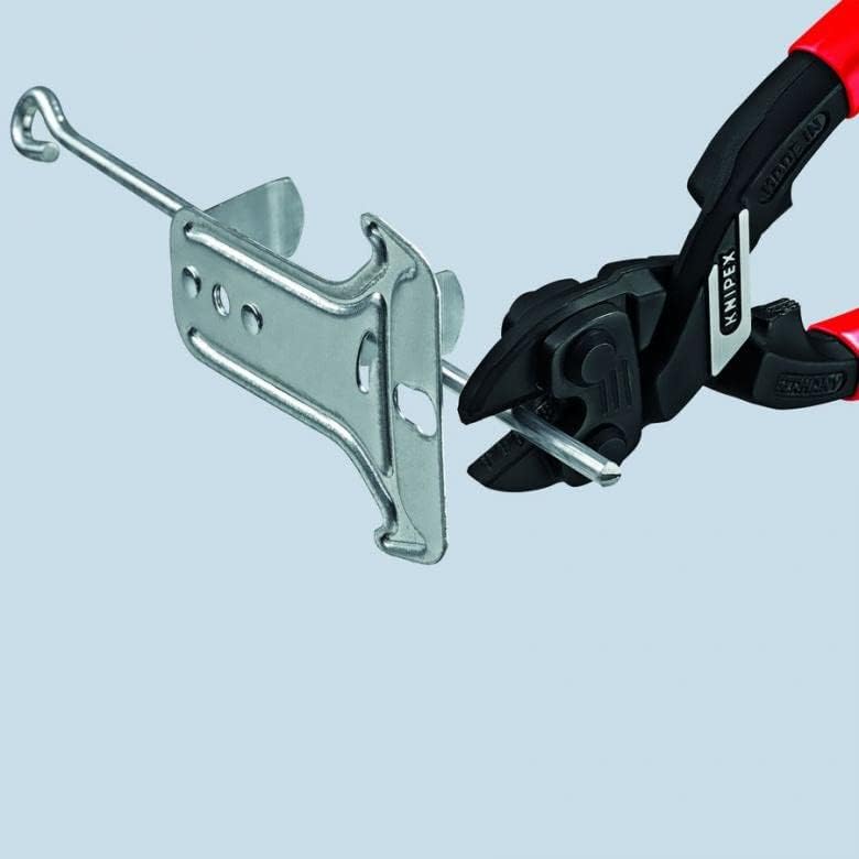 Knipex CoBolt® Compact Bolt Cutter black atramentized, plastic coated 200 mm (self-service card/blister) 71 01 200 SB