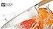 Professional Chef Knife White Cook – 8 Inch Kitchen Knives with Full-Tang Anti Bacterial Bamboo Handle, Razor-Sharp Blade like Japanese Chef Knives, Sturdy & Durable Build – Non-Slip & Comfortable