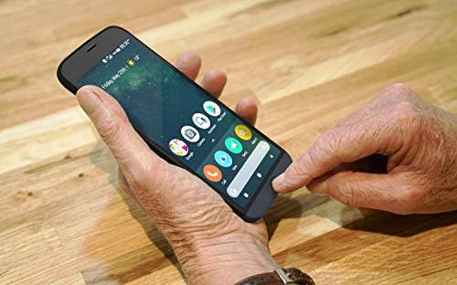 Doro 8050 Unlocked 13MP Camera Smartphone for Seniors with 5.4" Display and GPS Localisation (Steel) [UK and Irish Version]