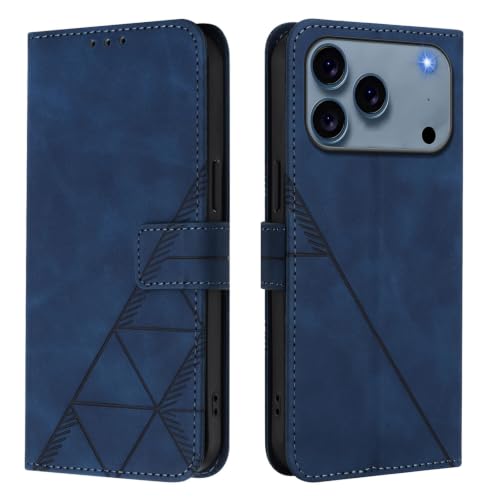 �X�}�z�P�[�X �Ή��@�� for iPhone 17 Pro Max �X�}�z�P�[�X�y�J�[�h�z���_�[�E�E�H���b�g�E�}�O�l�b�g�o�b�N���E�t���b�v�E�X�^���h�@�\�t���zBlue