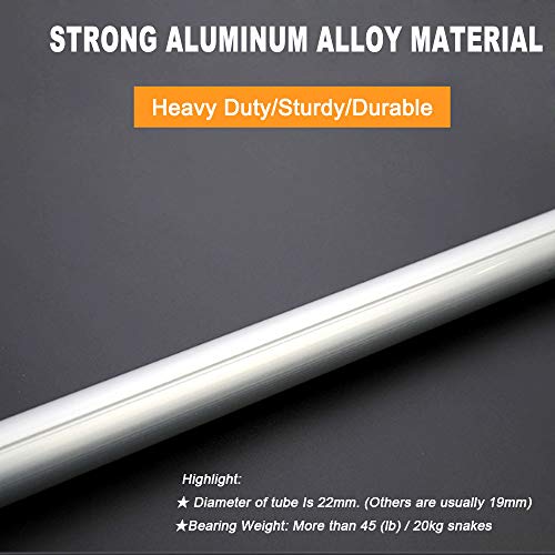 V-CHEETONG 150cm ausziehbare Schlangenzange für Reptilien, Rassel, Schlangenfänger, breite Backen, mit Schloss und komfortablem Griff