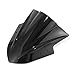 NEVERLAND Double Bubble Windshield WindScreen for Kawasaki Ninja 300 EX300 2013-2015 Black