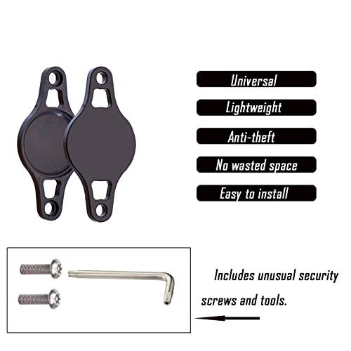 Airtag Bike Mount Hidden With Anti-Theft Screws Airtag Bike Holder Case Waterproof Bicycle Gps Tracking Accessories(Black-A) #TOP2