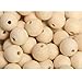 3/4"Wooden Round Beads 100pcs Unfinished Natural Loose Beads Spacer Beading Supplies Jewelry Findings Charms