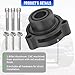 WIKIBB Blow Off Valve Adapter BOV Adapter Compatible with Chevy GMC 2.7L Turbo 2019-2025, Fit for Silverado/Sierra/Colorado/Canyon/Cadillac CT4- CNC Billet Aluminum Black