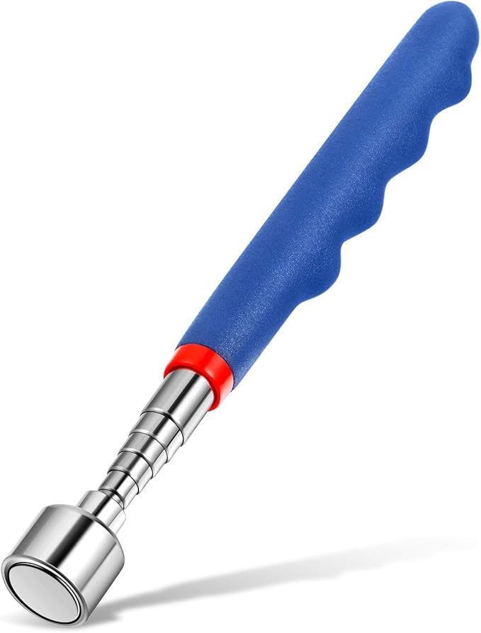20 LB High-Capacity Magnetic Pickup Tool – 30” Extra-Long Extendable Magnet Stick – Strong Neodymium Head for Mechanics & Construction – Non-Slip Comfort Grip