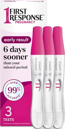 First Response Early Result Pregnancy Test, 3 Pack (Packaging & Test Design May Vary)