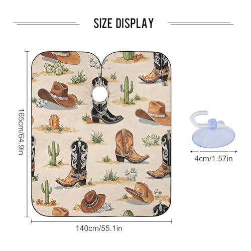 Capa de peluquería impermeable con cierre ajustable miniatura 3
