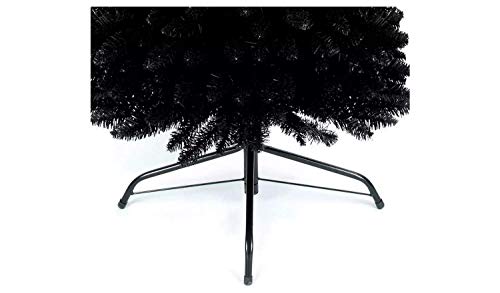 6Ft/1.8m Slim Christmas Tree Artificial Black Pencil Tree 430 Pointed Tips, Metal Stand, Holiday Home Decorations - Image 3
