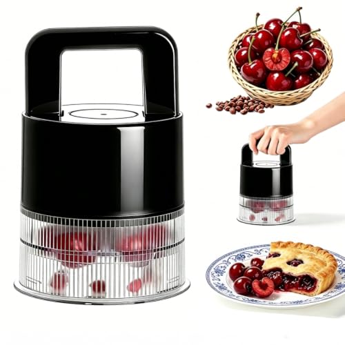 Cherry Pitter Tool, 7-in-1 Cherry Stoner with 1.5" Large Jumbo Cherry Slots by amader - Used condition - US$7.36