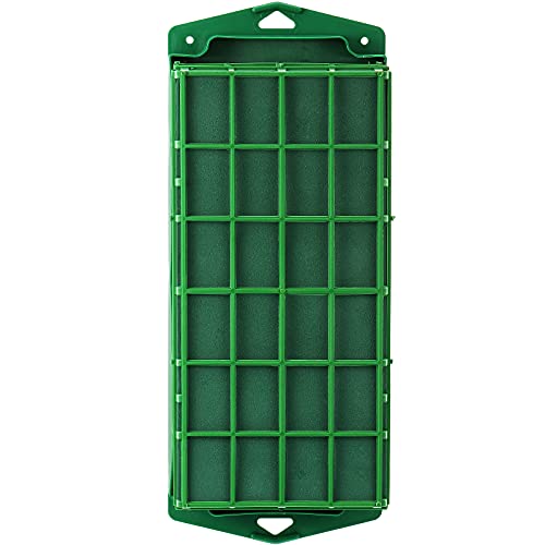 Floral Foam Cage Flower Holder With Floral Foam For Fresh Flowers Cage Bowl For Table Centerpiece Floral Arrangement, Rectangle, 30 X 12 X 8 Cm (4 Pieces) #TOP2