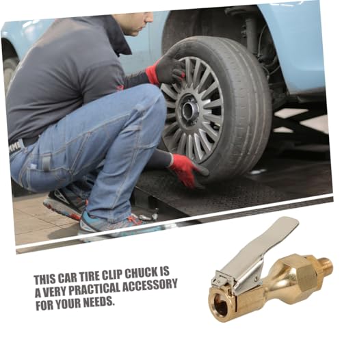 BESTYASH 3 Piezas Pinzas para Neumáticos con Cierre Rápido Inflador de Aire para Camiones Coches y Compresores Conexión Segura y Duradera
