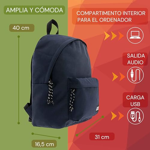 Sac à dos scolaire Coronel Tapiocca pour ordinateur portable 20L