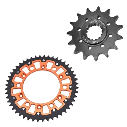 Chaîne 520 moto anti-usure avec pignons 15T et 48T pour EXC 250 300 400