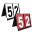 Black Number + Red Card