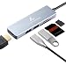 Produktbild LYCANDER USB-C Hub, 5 in 1 Typ C Hub mit 4K HDMI, 2 x USB 3.0 Ports, SD & MicroSD Kartenleser, tragbarer Hub für MacBook Pro und andere Typ-C-Geräte