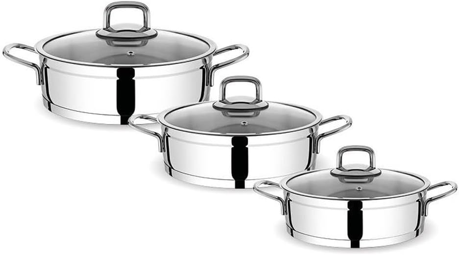 FMS Silindir 6 Parça Çelik Omlet Set Metal 5009