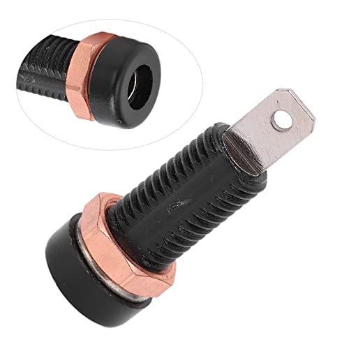 Image of 10pcs 4mm Banana Jack Socket Mount Binding Post Connector Adapter Panel Banana Jack Connector Panel for Electronic Instrument (Black)